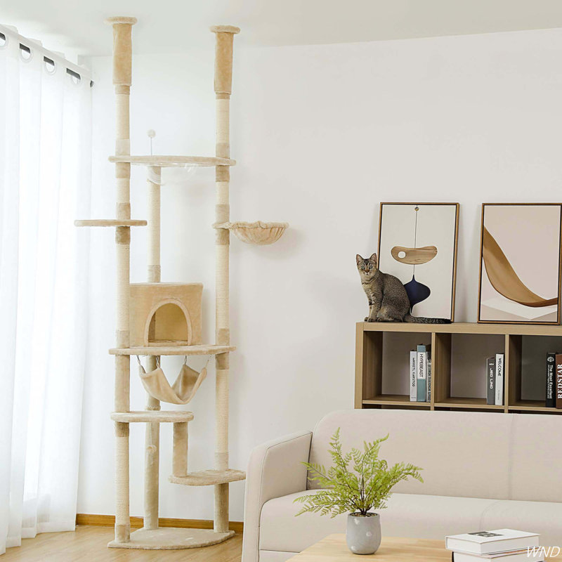 Cat scratching post floor to ceiling best sale